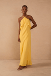 Vestido Crepe Midi Babados