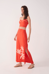 Saia Cropped Bordado Dança Solar