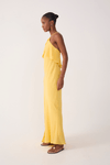 Vestido Crepe Midi Babados