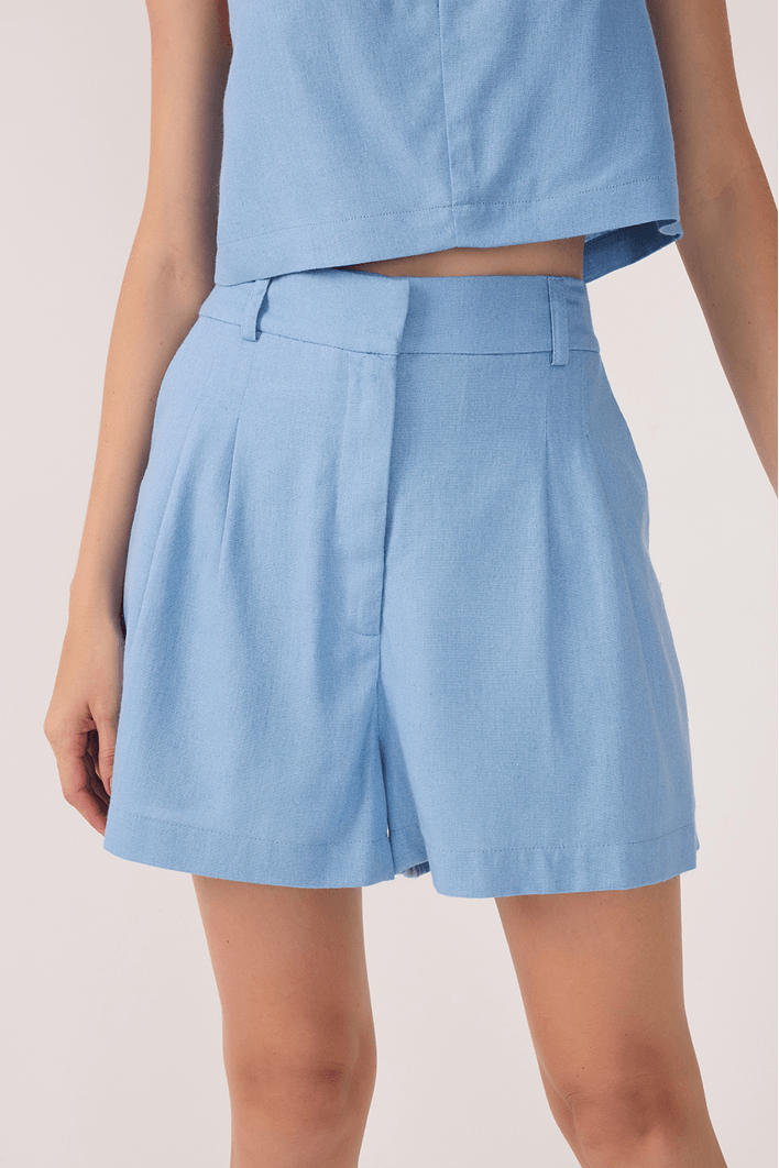 Short Linho Bolso Faca