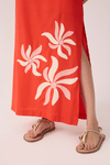 Saia Cropped Bordado Dança Solar
