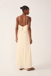 Vestido Crepe Midi Babados
