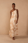 Vestido Cropped Linho Estampa Calmaria