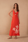 Vestido Cropped Bordado Dança Solar