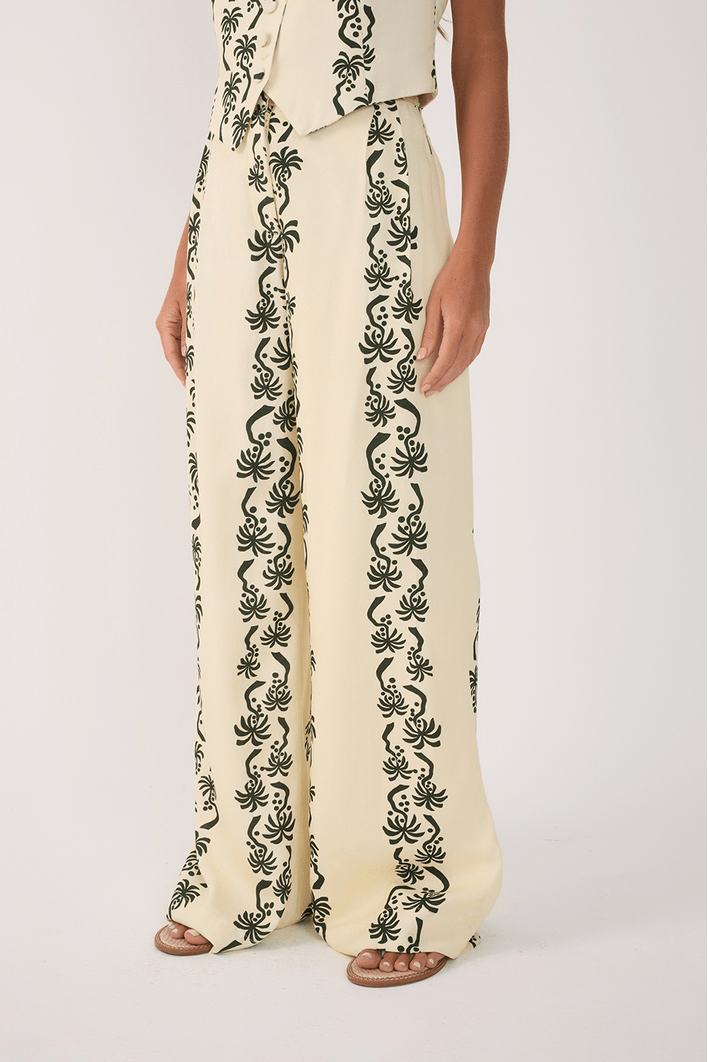 Calça Linho Estampa Aventureiro