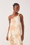 Vestido Cropped Linho Estampa Calmaria
