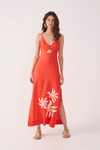Vestido Cropped Bordado Dança Solar