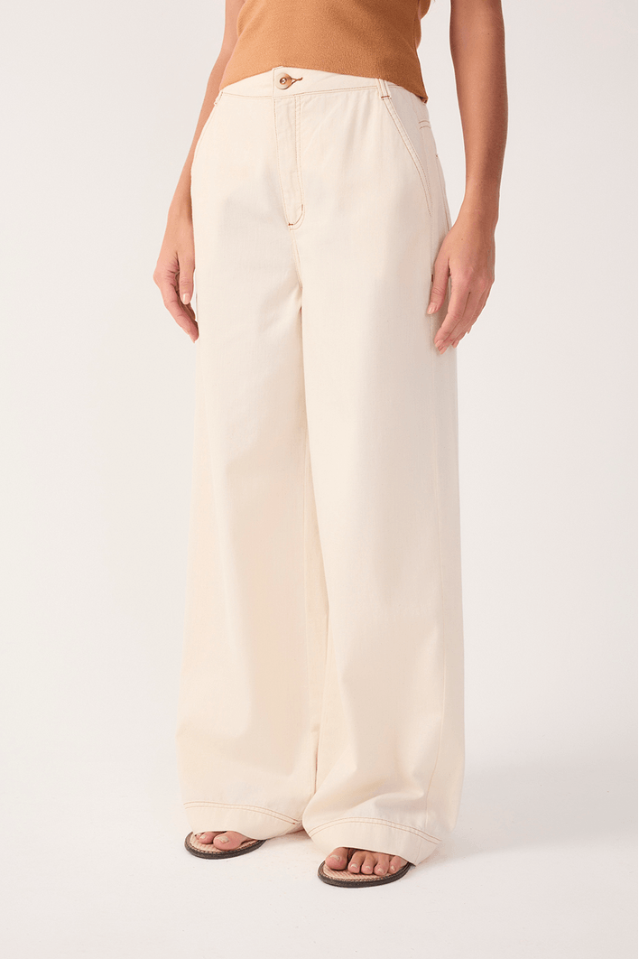 Calça Sarja Linho Pespontos