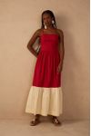Vestido Cropped Bicolor