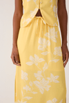 Saia Cropped Linho Estampa Clareza