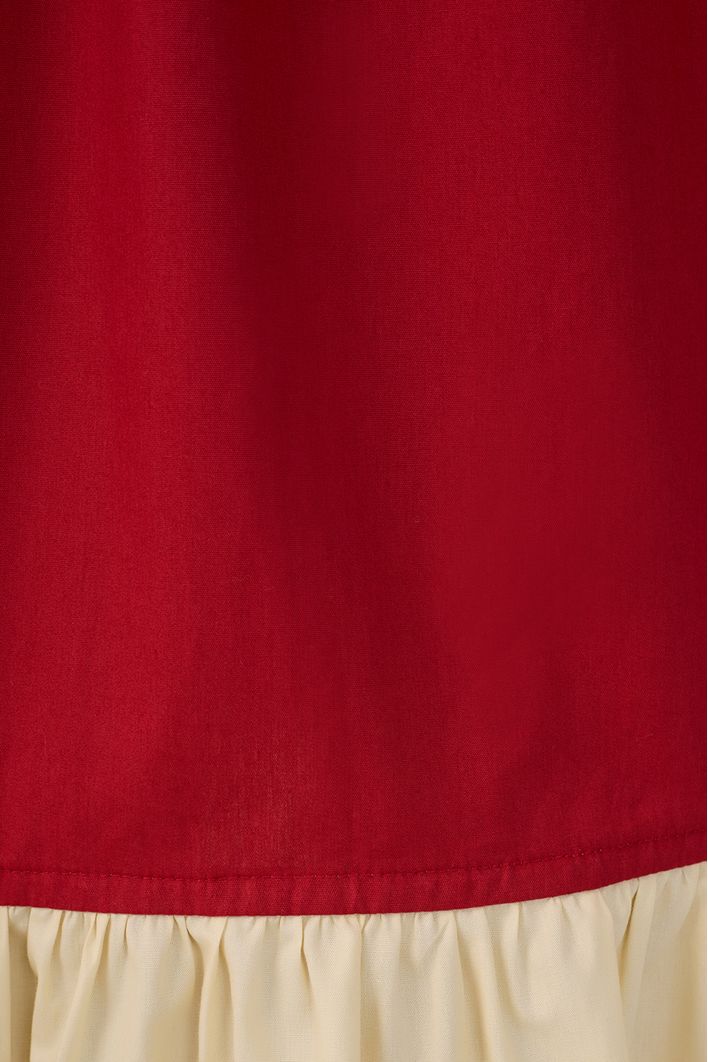 Vestido Cropped Bicolor