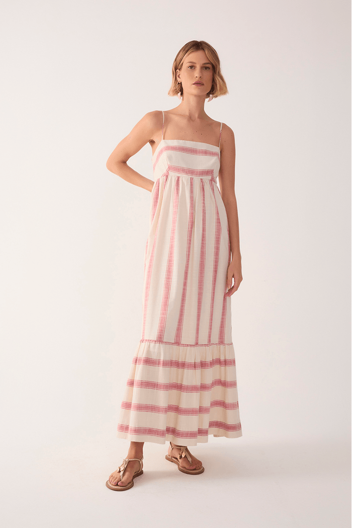 Vestido Cropped Listrado