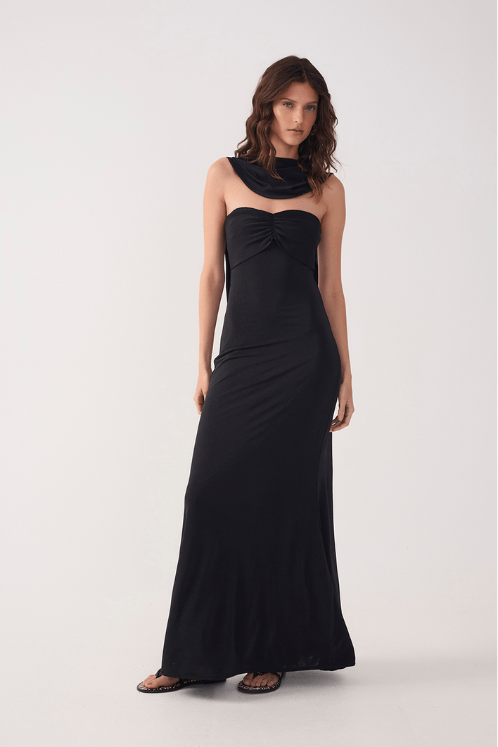 Vestido Jersey Com Amarração