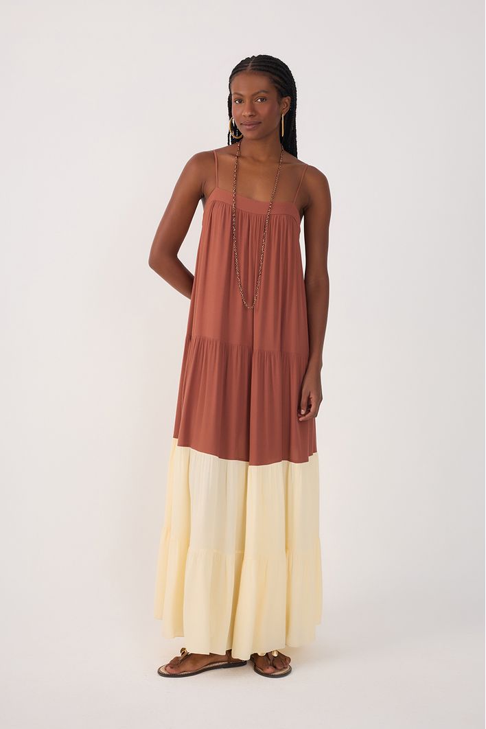 Vestido Crepe Longo Maria