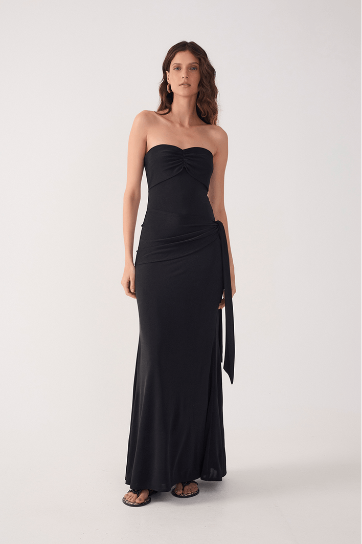 Vestido Jersey Com Amarração