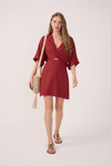 Vestido Curto Linho Manga