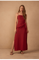 Vestido Cropped Linho Parêo