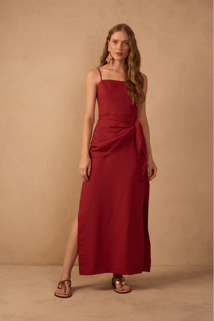 Vestido Cropped Linho Parêo