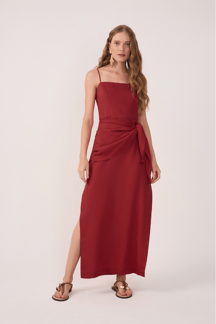 Vestido Cropped Linho Parêo