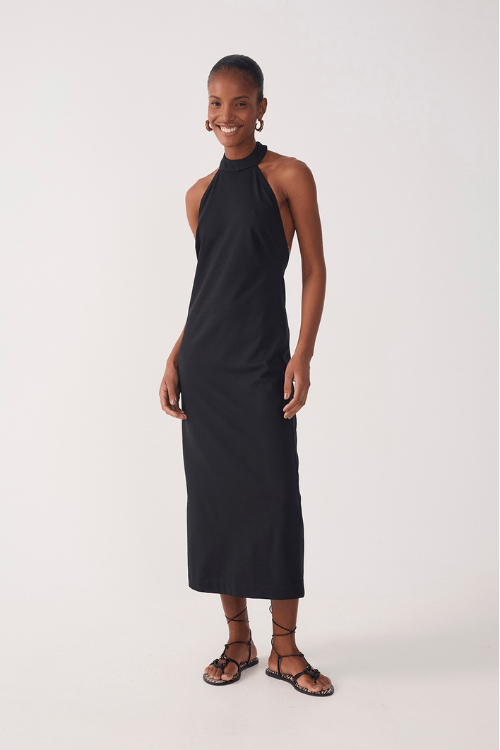 Vestido Frente Única Malha Alfaiataria