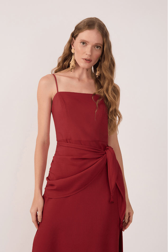 Vestido Cropped Linho Parêo