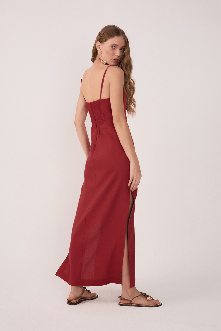 Vestido Cropped Linho Parêo