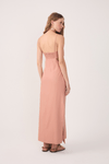 Vestido Linho Cropped Recorte Lateral
