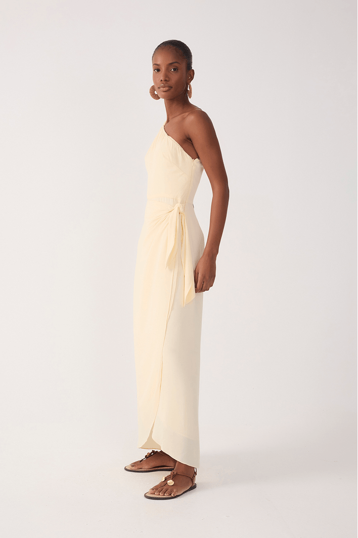 Vestido Crepe Cropped Pareô