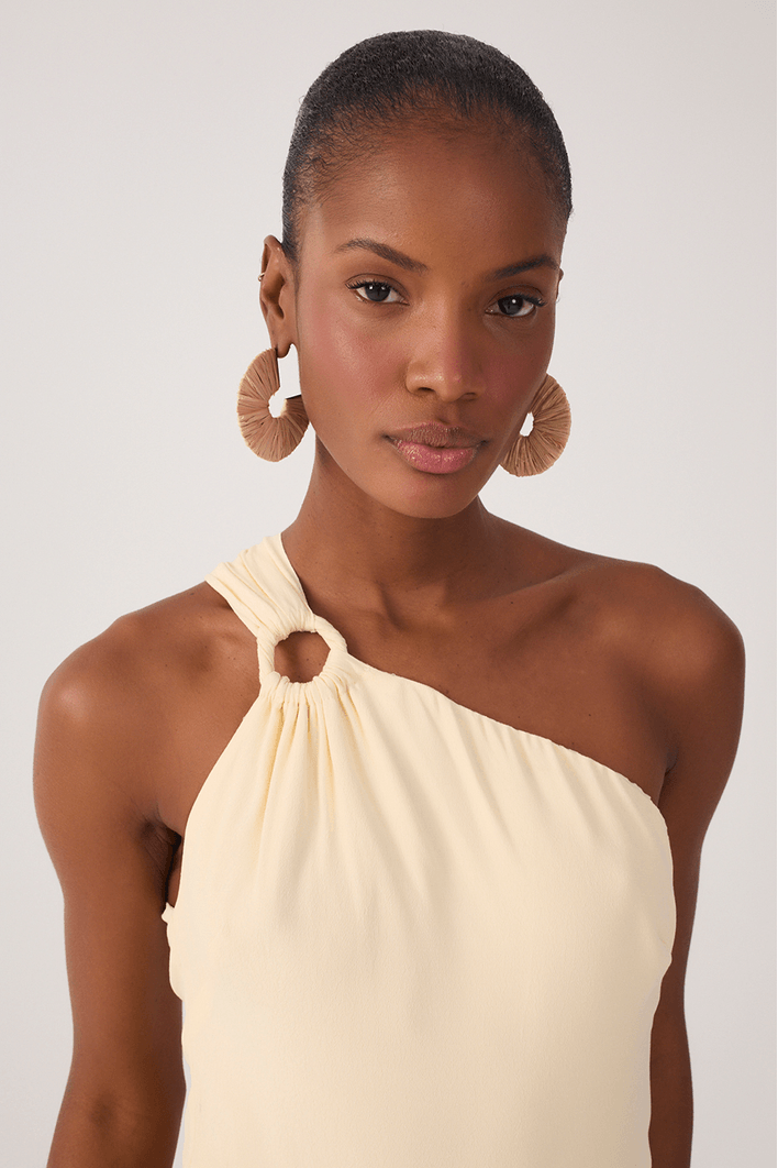 Vestido Crepe Cropped Pareô