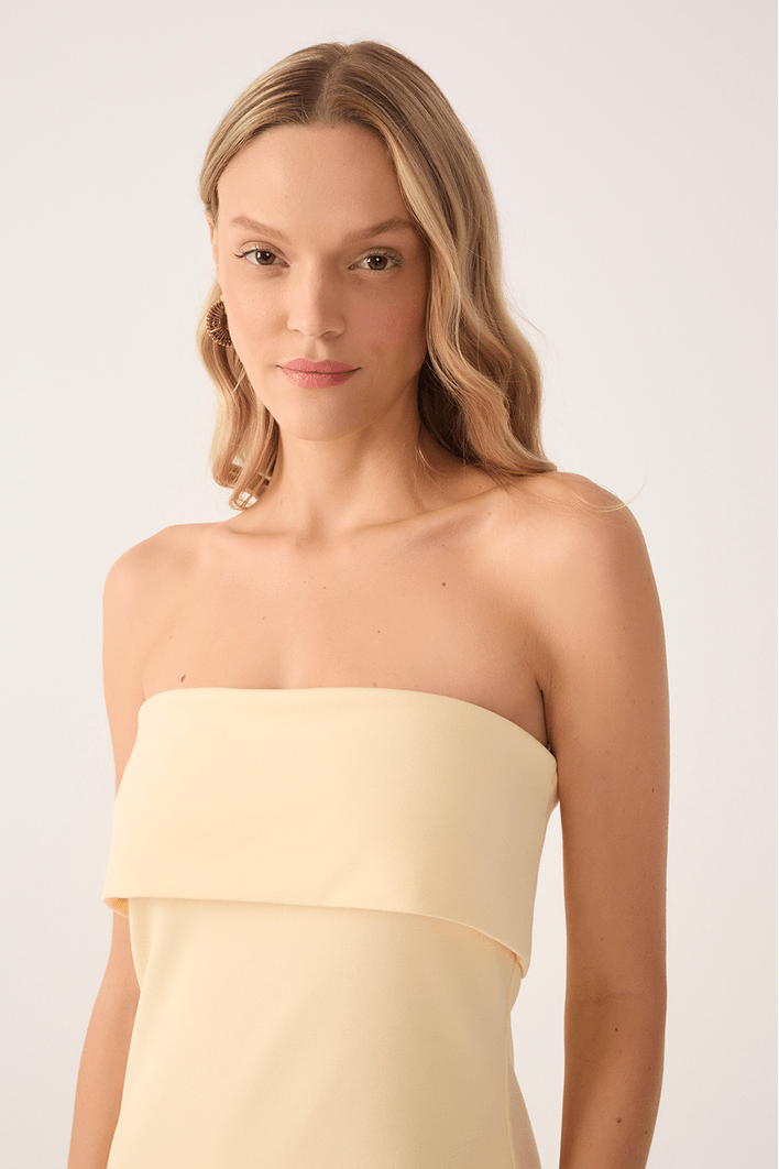 Vestido Curto Malha Alfaiataria