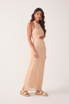 Vestido Cropped Tule Estampa Mosaico