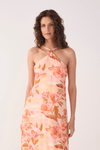 Vestido Longo Estampa Bela