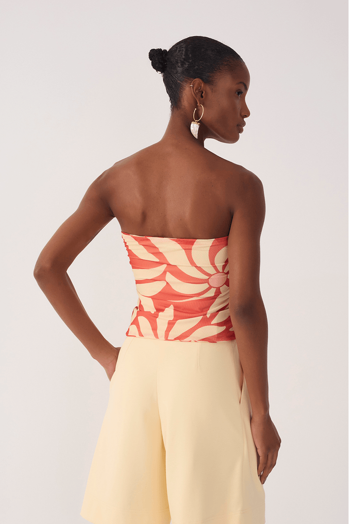 Blusa Tule Estampa Dança Solar