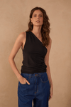 Blusa Jersey Ombro Só Franzida