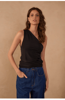 Blusa Jersey Ombro Só Franzida