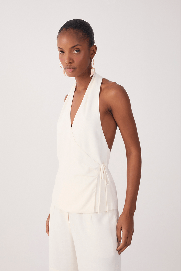 Blusa Frente Única Linho