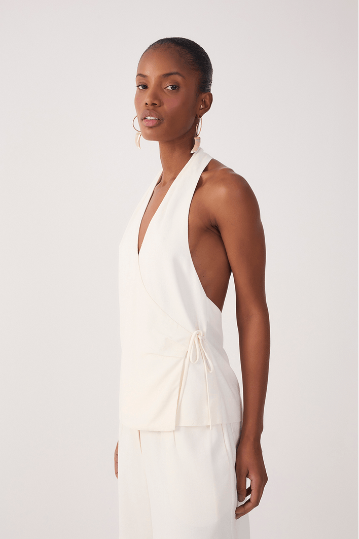 Blusa Frente Única Linho
