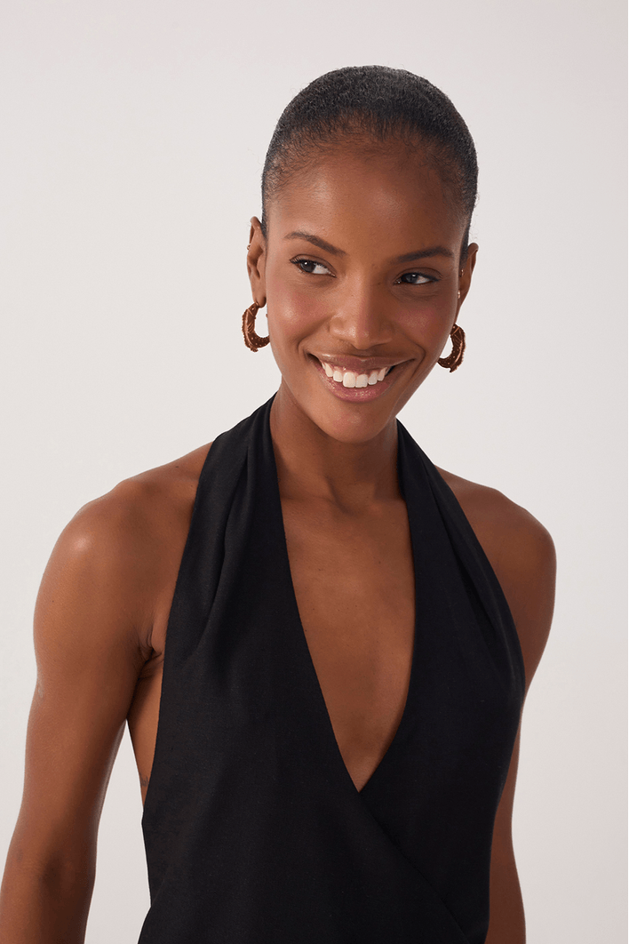 Blusa Frente Única Linho