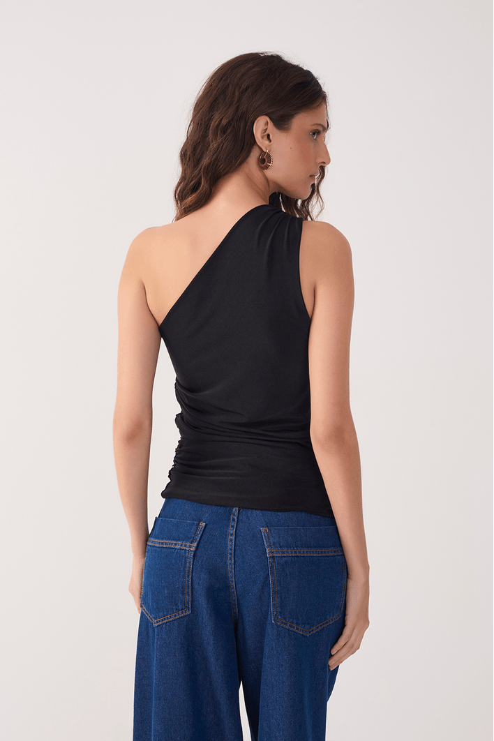 Blusa Jersey Ombro Só Franzida