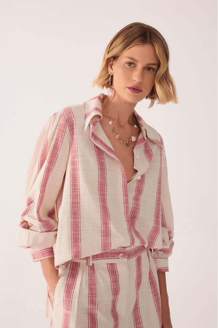 Camisa Algodão Listrada
