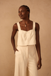Blusa Linho Decote V