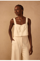 Blusa Linho Decote V