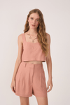 Blusa Linho Decote V