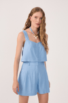 Blusa Linho Decote V