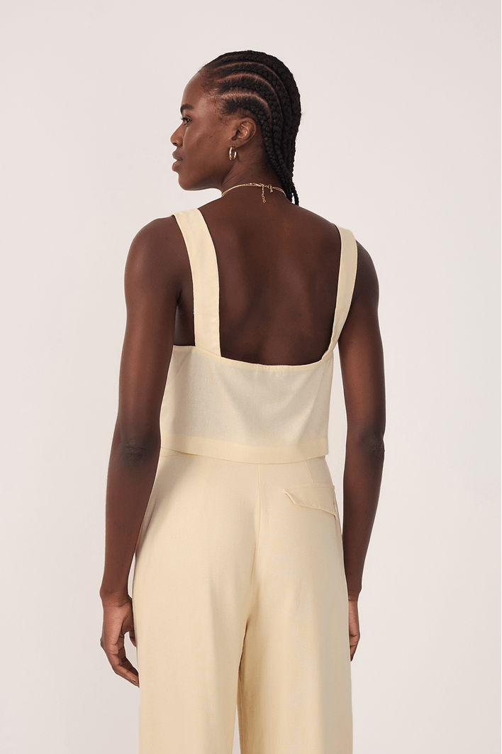 Blusa Linho Decote V