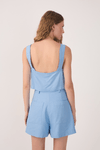 Blusa Linho Decote V
