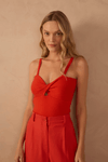 Blusa Tricot Busto Torcido