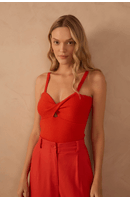 Blusa Tricot Busto Torcido