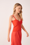 Blusa Tricot Busto Torcido
