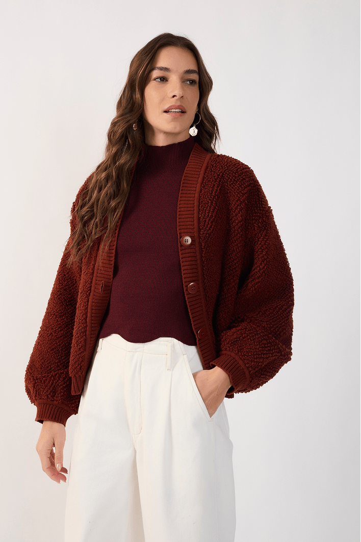 Blusa Tricot Detalhe Barra